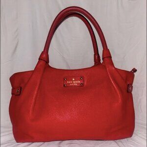 Kate Spade Red Leather Shoulder Bag